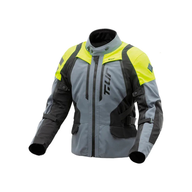 T.UR Giacca USHUAIA HYDROSCUD® Anthra/Yellow Fluo T8104M