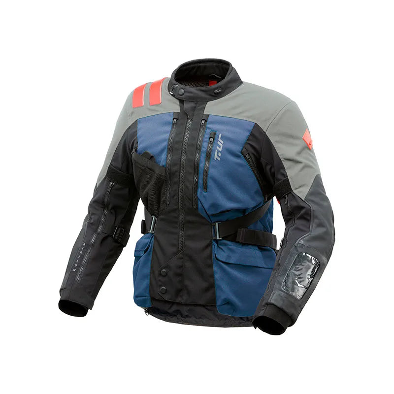 T.UR Giacca ROADBOOK HYDROSCUD® Blue/Anthra
