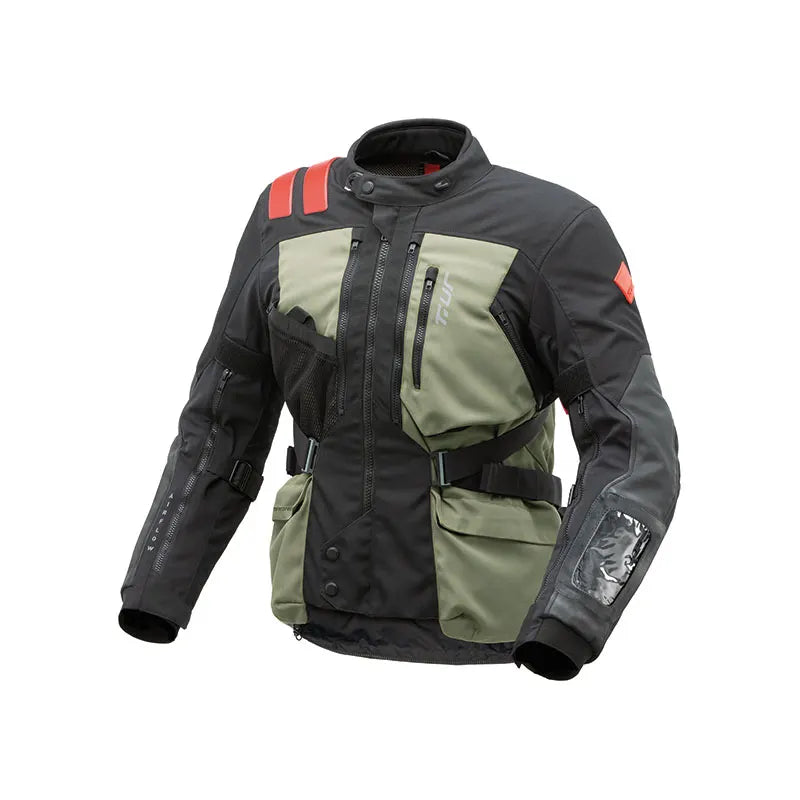 T.UR Giacca ROADBOOK HYDROSCUD® Green/Dark Anthra