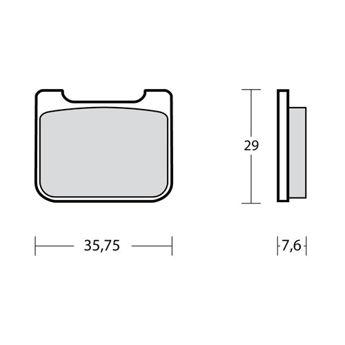 BREMBO RACING - PASTIGLIA MESCOLA CARBON CERAMICA POSTERIORE