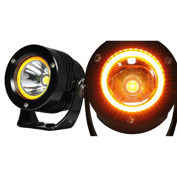 TECNOGLOBE Coppia faretti LED lampeggio