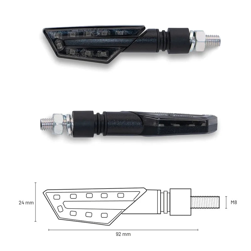 TAAC FR07 - Frecce LED - Lente Fumé
