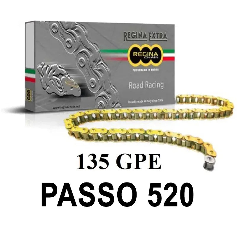 REGINA Chain 135GPE 124 links pitch 520 - Gold