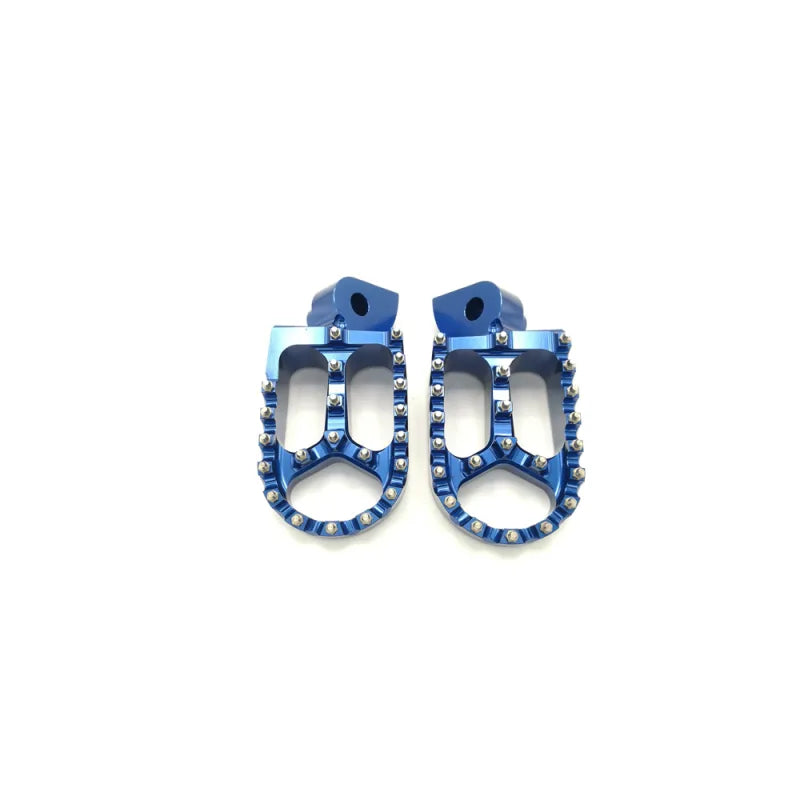 BCR Pedane Maggiorate YAMAHA - in Alluminio, Blu (Coppia)