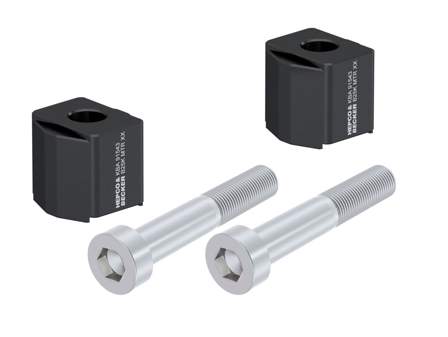HEPCO & BECKER RISER MANUBRIO PER KTM 890 SMT (2023 - ), BLOCCO ALTO 25 MM - NERO