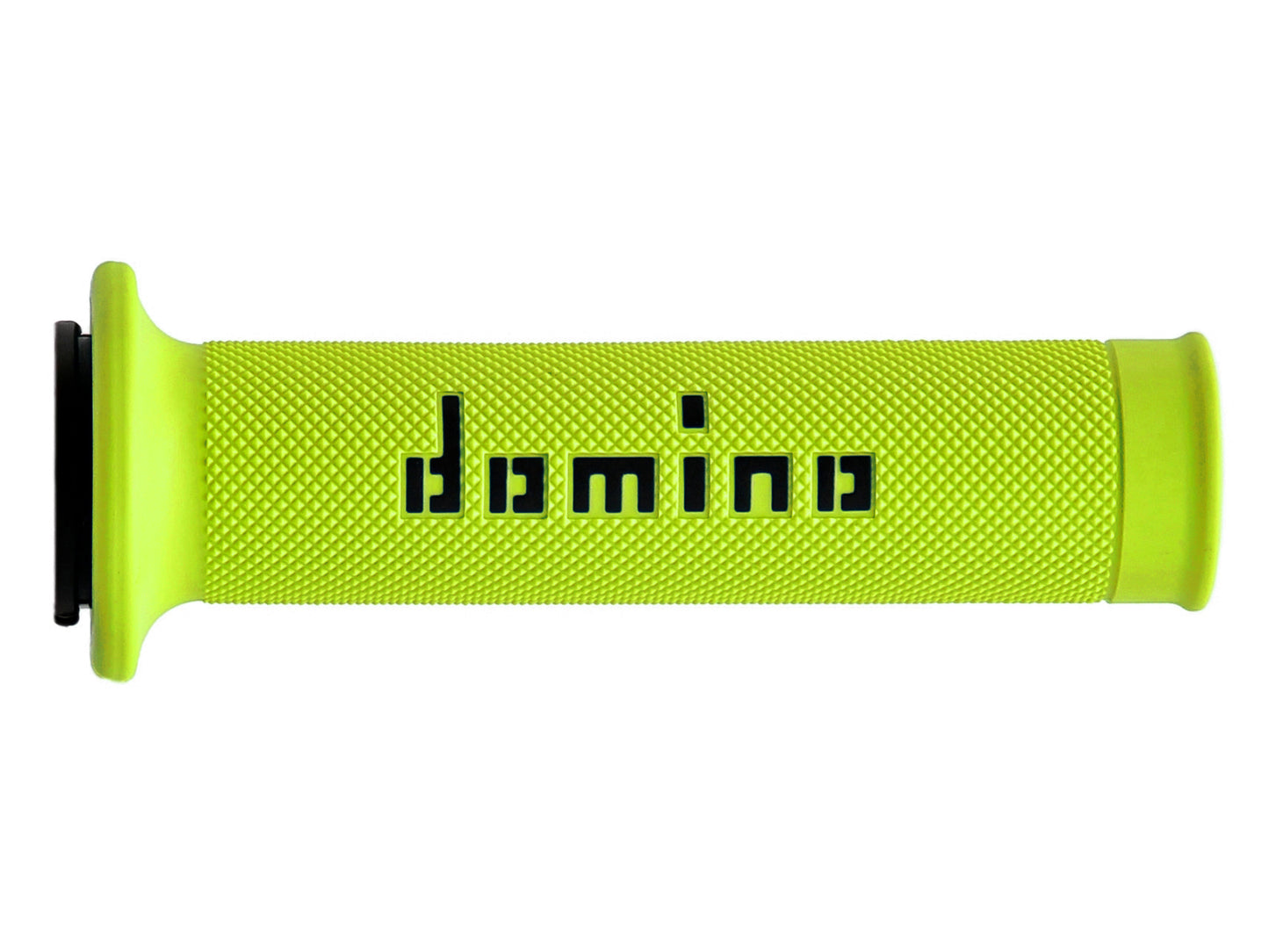 DOMINO COPPIA MANOPOLE GIALLO FLUO/NERO ROAD-RACING