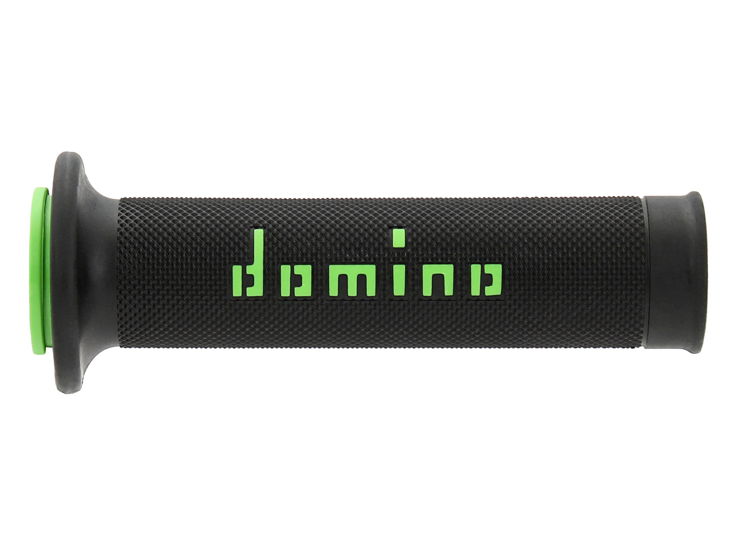 DOMINO COPPIA MANOPOLE NERO/VERDE ROAD-RACING