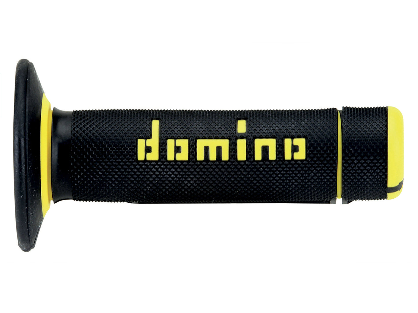 DOMINO COPPIA MANOPOLE NERO/GIALLO OFF-ROAD