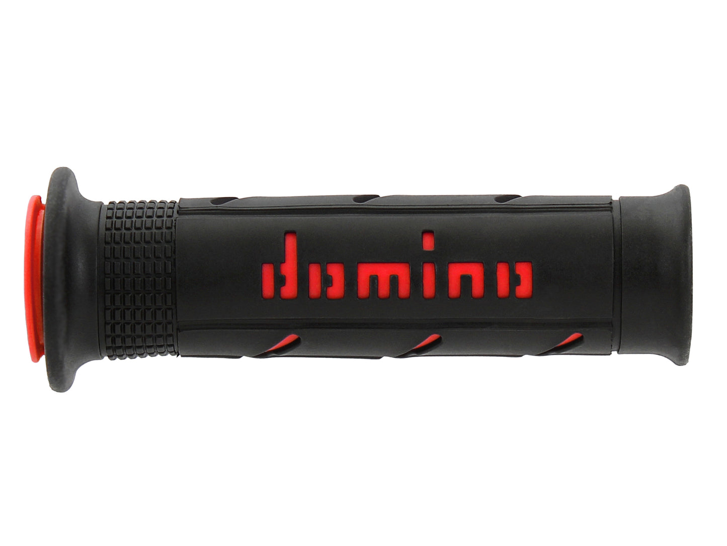 DOMINO COPPIA MANOPOLE NERO/ROSSO ROAD-RACING