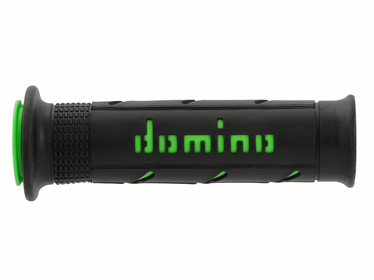 DOMINO COPPIA MANOPOLE NERO/VERDE ROAD-RACING