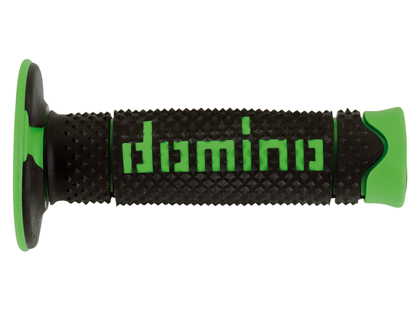 DOMINO COPPIA MANOPOLE NERO/VERDE OFFROAD