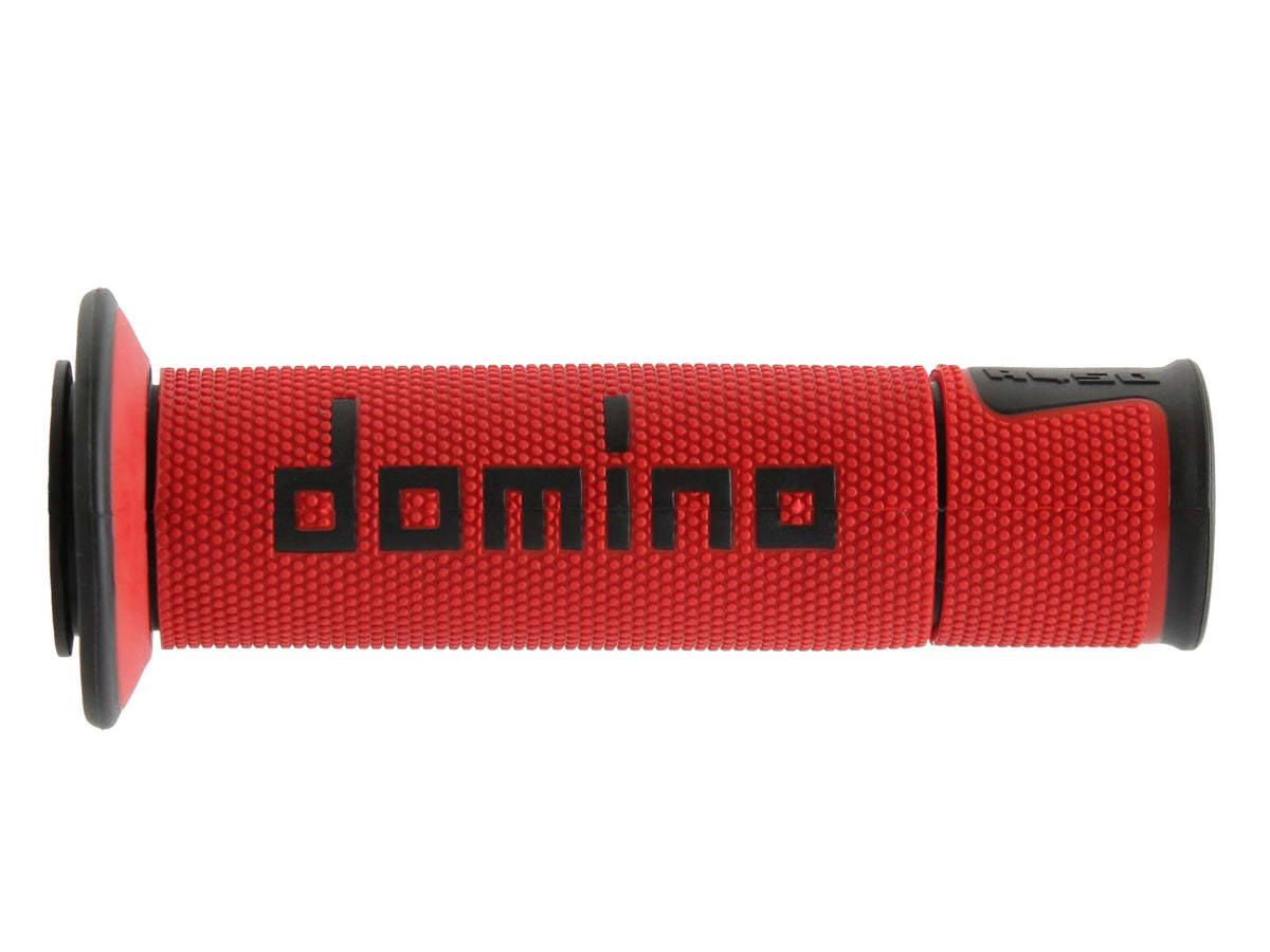 DOMINO COPPIA MANOPOLE ROSSO/NERO ROAD-RACING