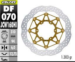 GALFER RACING WAVE FLOATECH BRAKE DISCO 310X6MM KASHIMA HONDA CBR RR MY21 (FRONT)