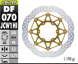 GALFER RACING WAVE FLOATECH BRAKE DISCO 310X5.5MM KASHIMA HONDA CBR RR MY21 (FRONT)
