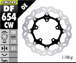 GALFER DISCO WAVE FLOATING ( C. ALU ) 320X4.5mm CFMOTO MT450 MY24 (Front)