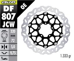 GALFER DISCO WAVE FLOATECH (C.ALU) 320X5MM (FRONT) DUCATI DESERTX/RALLY/DIAVEL/HYPER/MULTISTRADA V2