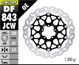 GALFER DISCO WAVE FLOATECH (C.ALU) 320X5MM (FRONT) KTM 1290 Super Duke MY16/MY24