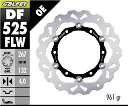 GALFER DISCO WAVE FLOTTANTE (C. STEEL) 267X4MM YAMAHA T-MAX 500 (08)