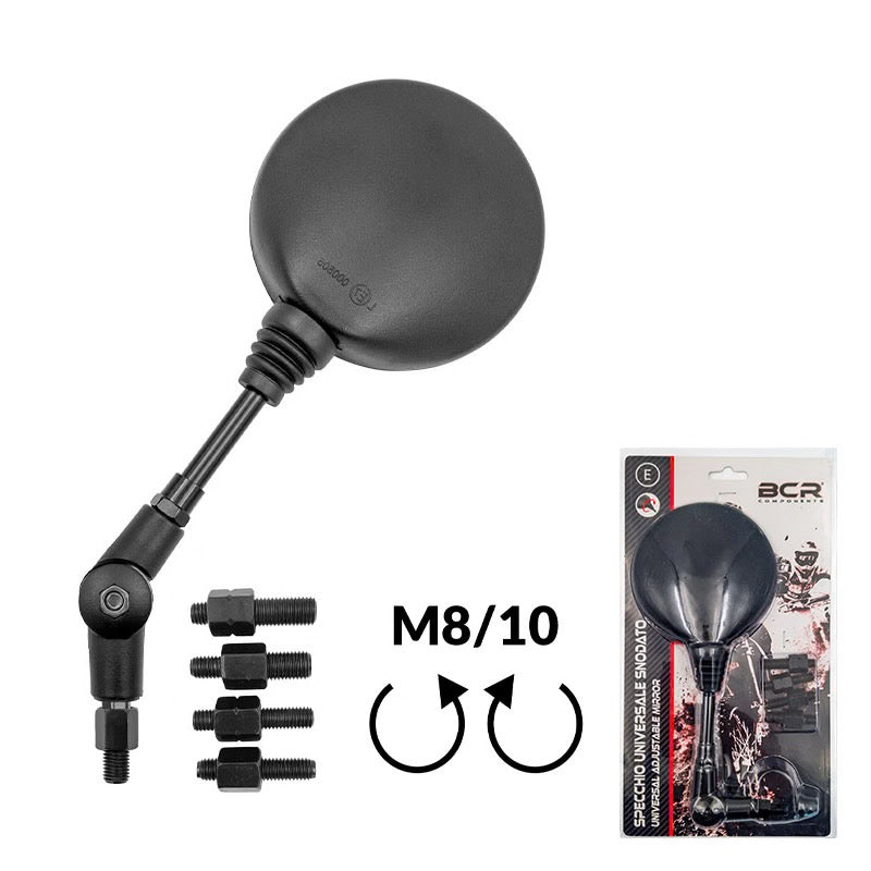 BCR Specchio Universale Snodabile con Adattatori M8/M10