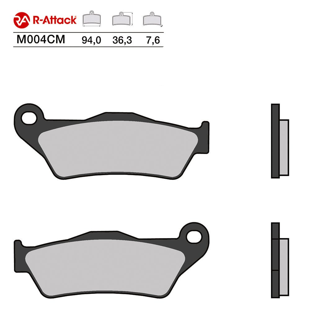 R - ATTACK - PASTIGLIA MESCOLA CM - CARBON CERAMICA - Race Moto Shop