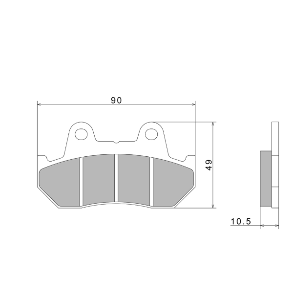 PASTIGLIE FRENO NISSIN A0011 PREMIUM SEMI-METALLIC