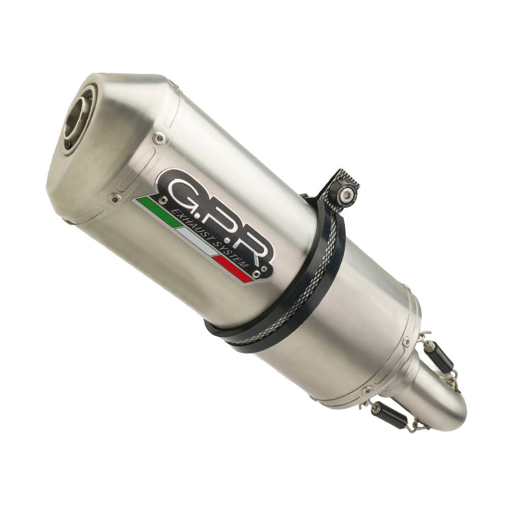 SCARICO GPR COMPATIBILE CON APRILIA TUAREG 660 2021-2023, SATINOX
