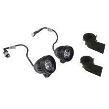 Kit proiettori fendinebbia universali Accossato, fornito con staffa di supporto