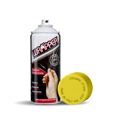 Wrapper, removable spray film, 400 ml - Traffic yellow - Ral 1023