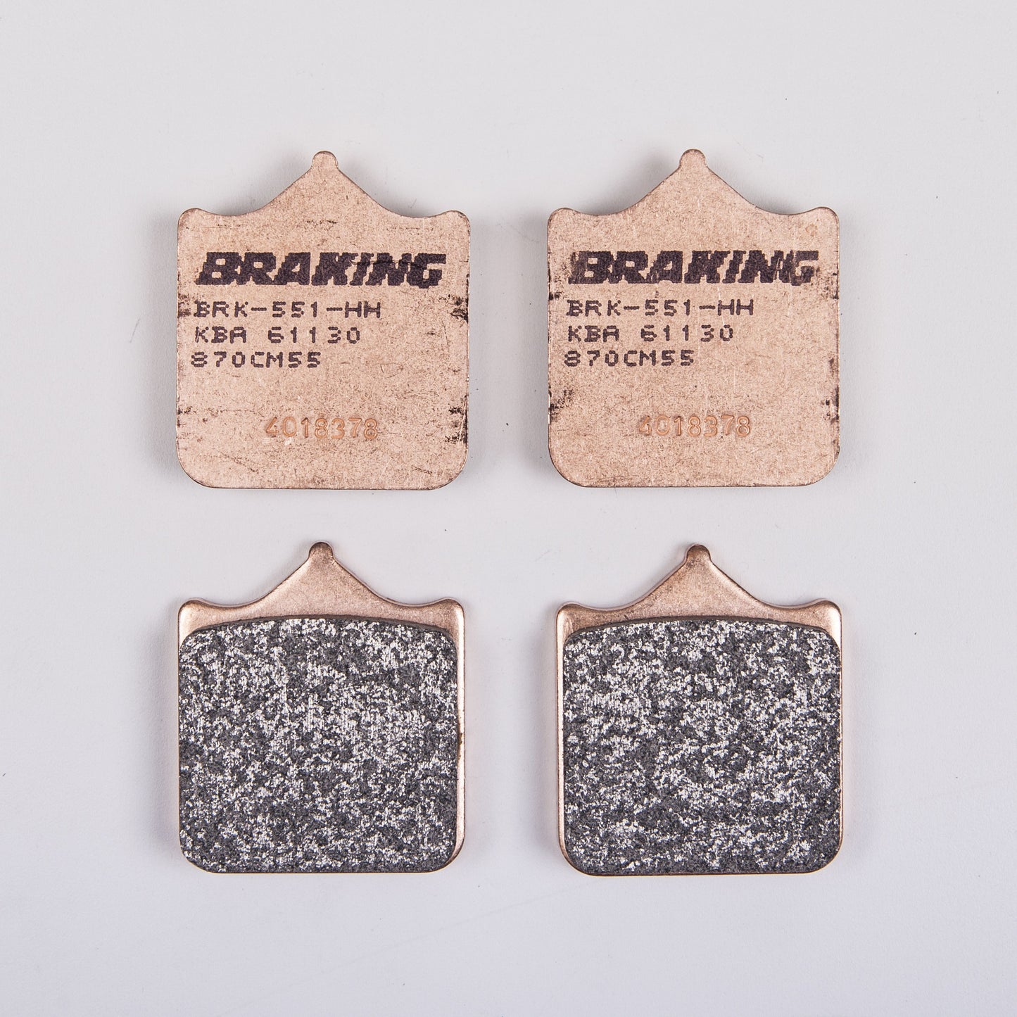 BRAKING 2 COPPIE PASTIGLIE SINTERIZZATE ANTERIORI