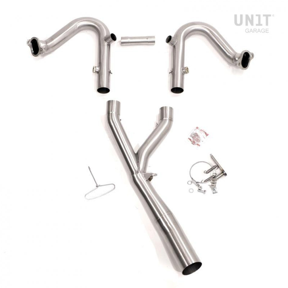 UNIT GARAGE COLLETTORE MARMITTA SENZA CATALIZZATORE LC IN INOX