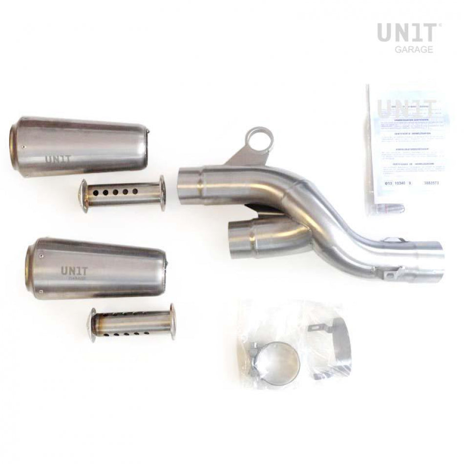UNIT GARAGE MARMITTA GP-STYLE TERMINALI IN TITANIO BMW R 1200 GS / R 1250 GS