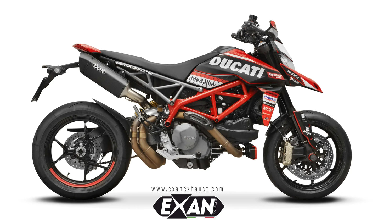 EXAN DUCATI HYPERMOTARD 950 – RVE – SP (2021-24) – SILENZIATORE X-BLACK OVALE