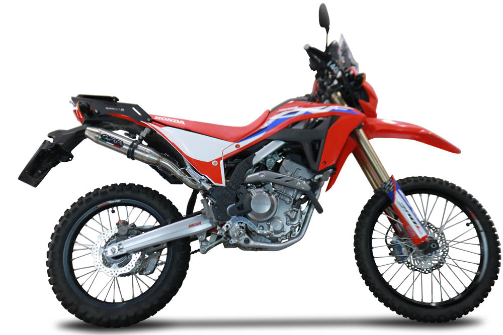 GPR SCARICO COMPATIBILE CON HONDA CRF 300 L / RALLY 2021-2023, DEEPTONE INOX, SCARICO RACING, CON RACCORDO SPECIFICO E DB KILLER ESTRAIBILE, NON CONFORME PER USO STRADALE