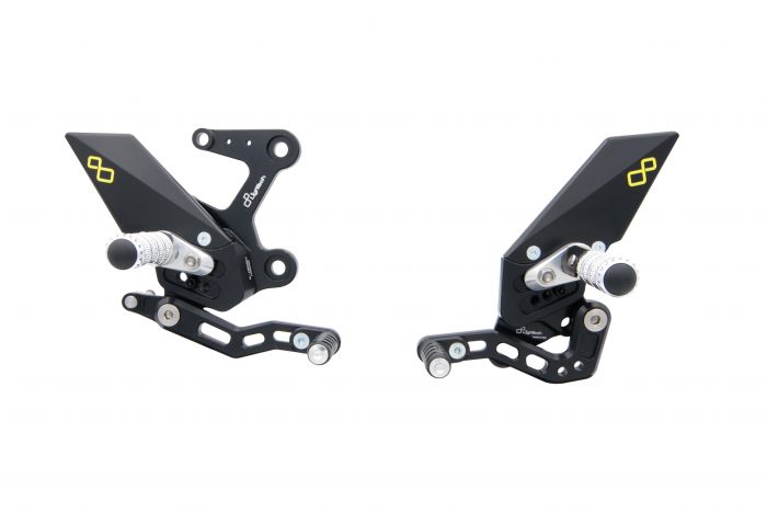 LIGHTECH Adjustable Footrests With Fixed Footrest KAWASAKI NINJA 400 2018-2023