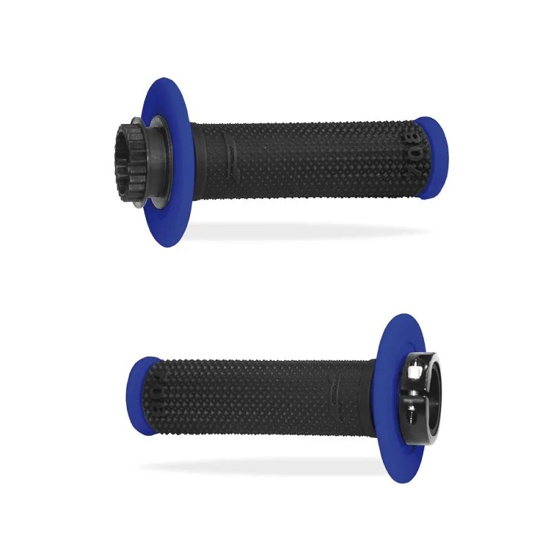 PROGRIP Manopole Mx 708-150 - Con Sistema Lock-on - Blu/Nero Senza Foro
