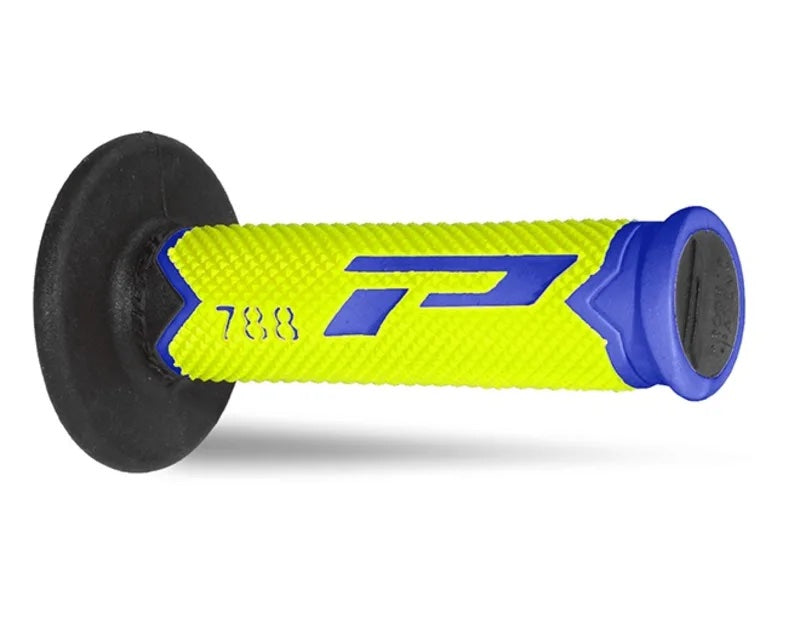 PROGRIP Mx Grips 788-279 - Triple Density - Light Blue/Yellow/Black Without Hole