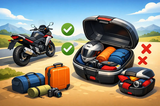 Bauletto moto: capienza ideale senza errori
