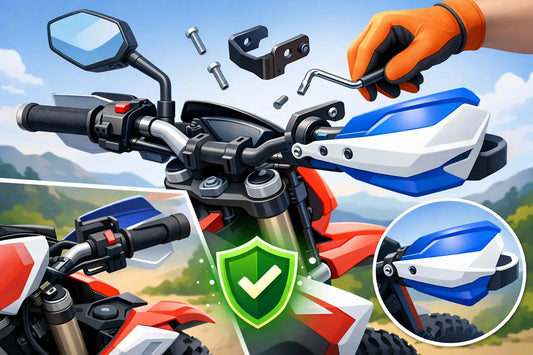 Come montare paramani moto enduro in sicurezza