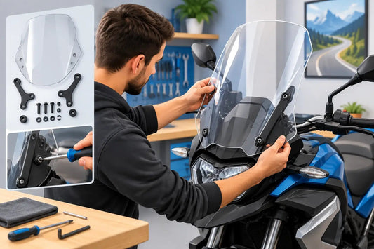 Come montare un parabrezza moto universale - Race Moto Shop