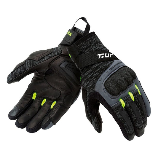 T.UR Guanti G-KNIT Black/Yellow Fluo