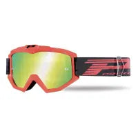 PROGRIP Maschera 3201-107 FL - Rosso, Lente a Specchio