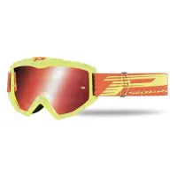 PROGRIP Maschera 3201-164 FL - Giallo Fluo, Lente a Specchio