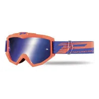 PROGRIP Maschera 3201-166 FL - Arancio Fluo, Lente a Specchio