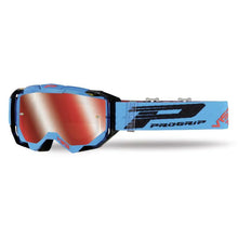 PROGRIP Goggle 3303-248 FL - Turquoise/Black, Mirror Lens 