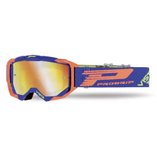 PROGRIP Mask 3303-272 FL - Blue/Fluo Orange, Mirror Lens