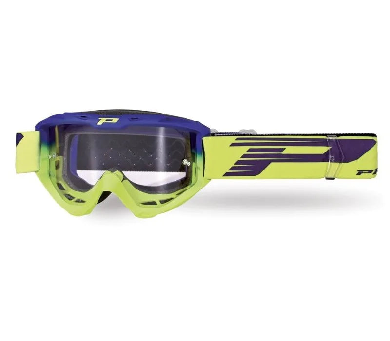 PROGRIP 3450-264 LS Goggle - Electric Blue/Flu Yellow, Photochromic Lens