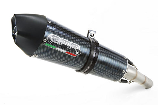 GPR EXHAUST COMPATIBLE WITH VOGE VALICO 650 DSX 2021-2022, GP EVO4 POPPY, APPROVED EXHAUST SILENCER, SUPPLIED WITH REMOVABLE DB KILLER, CATALYST AND COLLECTOR