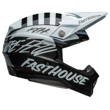 BELL MOTO-10 SPHERICAL 2024 FASTHOUSE MOD SQUAD HELMET WHITE/MATTE BLACK/GLOSS ECE 06