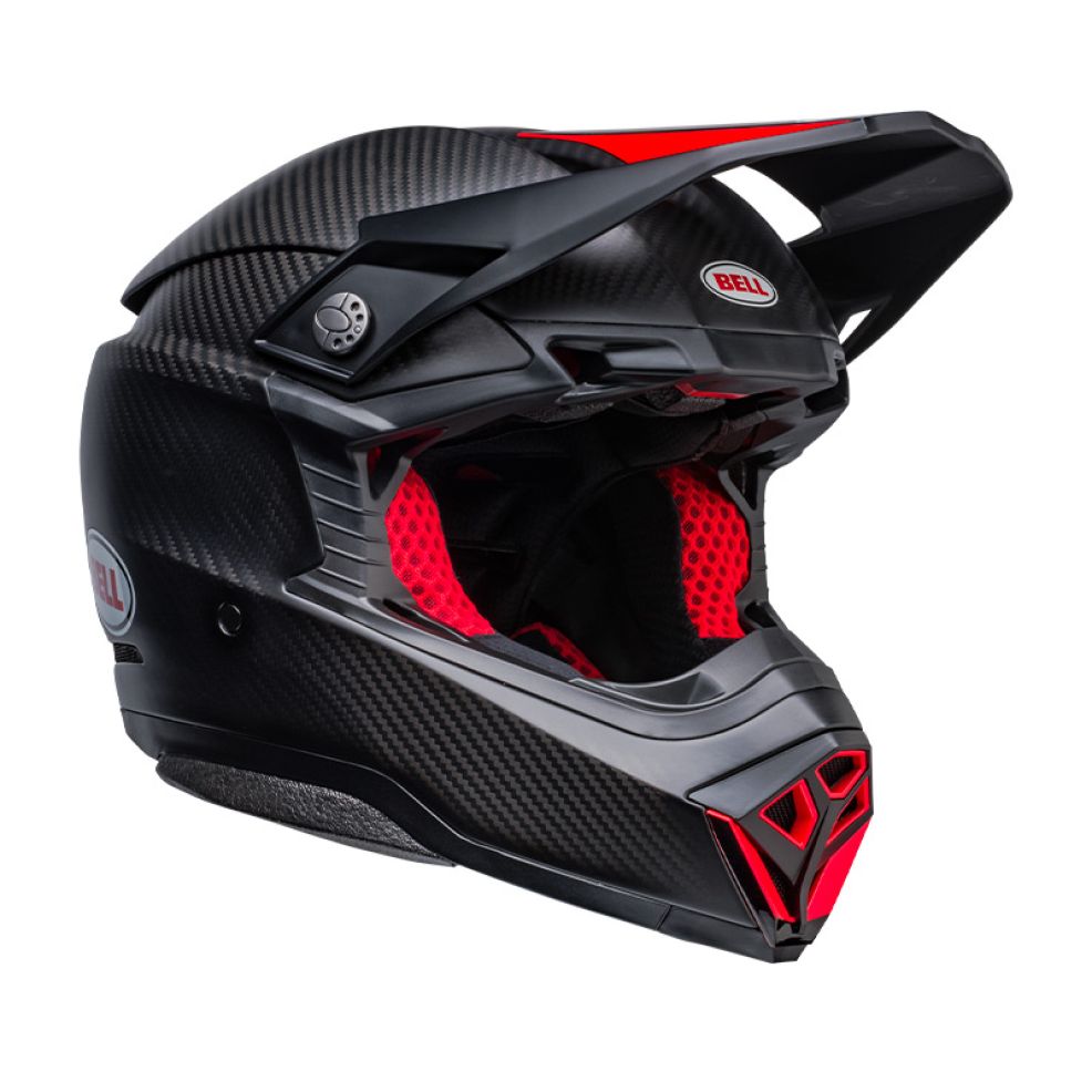 BELL MOTO-10 SPHERICAL HELMET BLACK/RED ECE 06