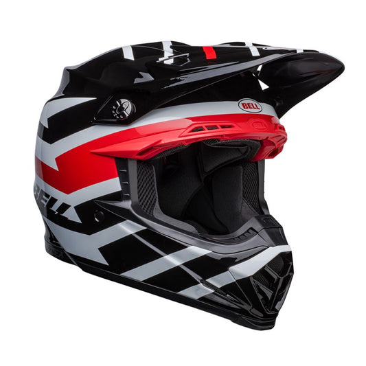 CASCO BELL MOTO-9S FLEX 2023 BANSHEE NERO/ROSSO ECE 06